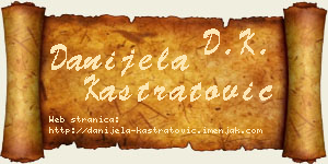 Danijela Kastratović vizit kartica